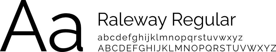 raleway text