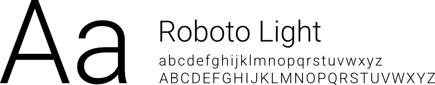 roboto font